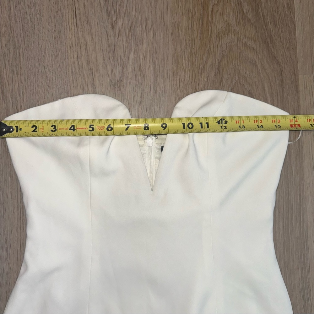 Jay Godfrey White Strapless Dress - Size 4 - Picture 5 of 6